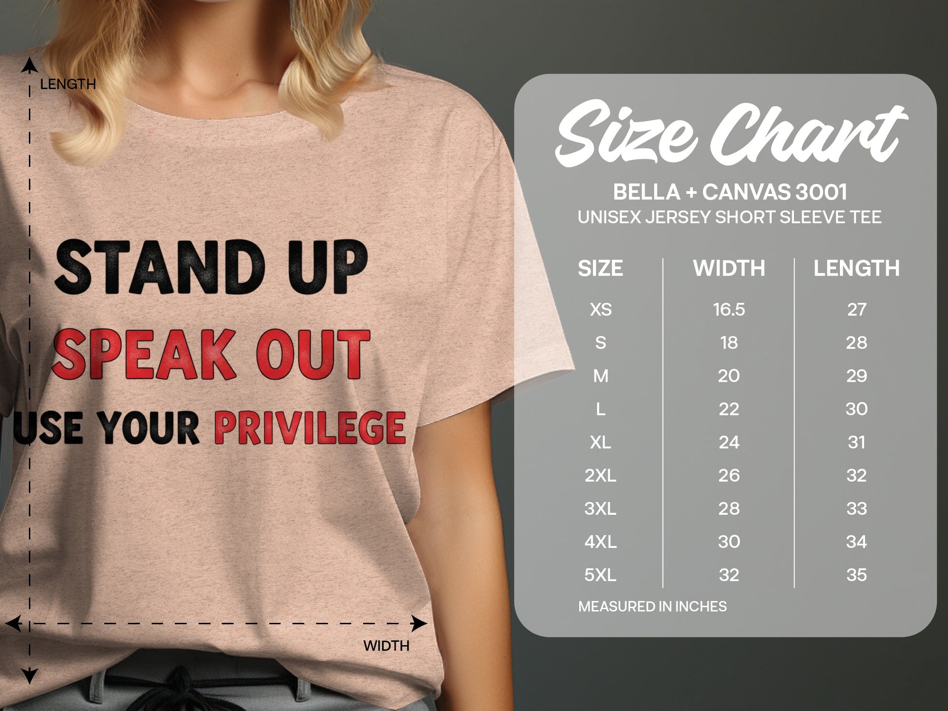 Stand Up Speak Out Use Your Privilege short sleeve product