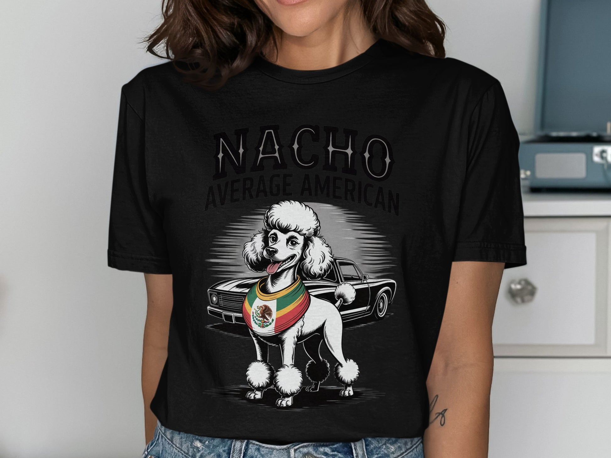 Nacho Average American Poodle Graphic Tee product type