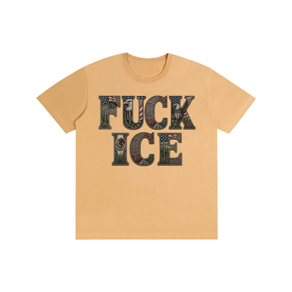 FUCK ICE with FDT Subtle The Perfect Tee; LOUDNESS Needed Now!! Pure Cotton Unisex T-Shirt