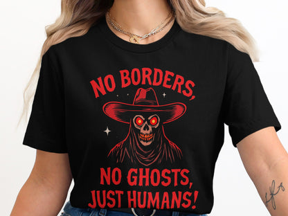 No Borders No Ghosts Just Humans Graphic T-Shirt product