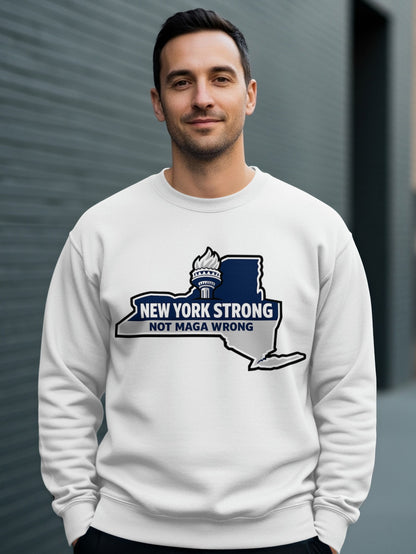 New York Strong Not MAGA Wrong Sweater for Men
