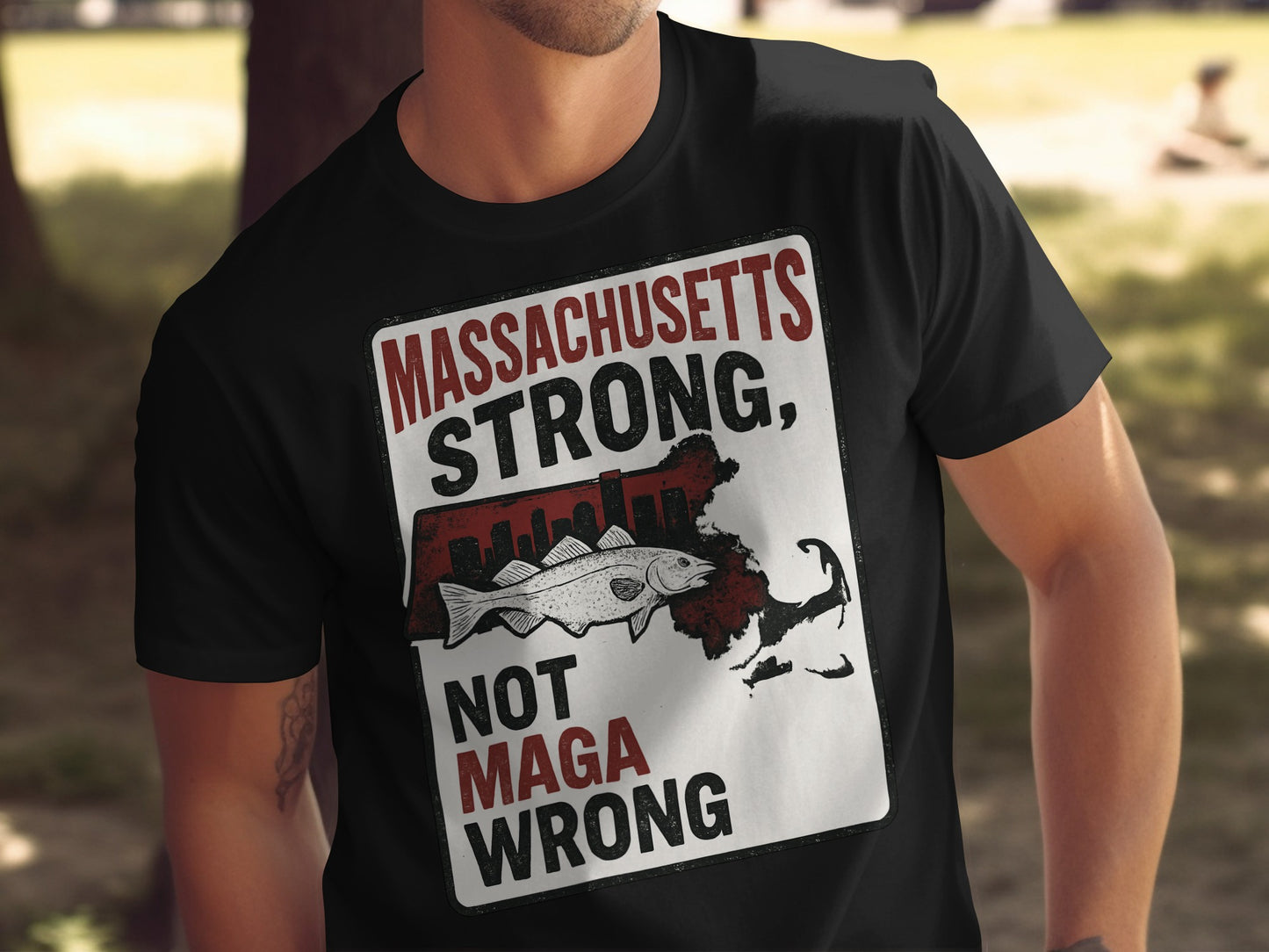 Massachusetts Strong Not MAGA Wrong T-shirt product type