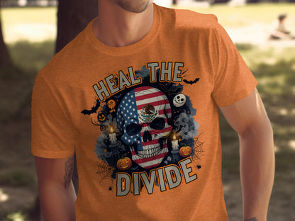 Heal The Divide Halloween Skull T-shirt product type