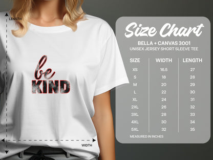 Be Kind Print Unisex Jersey Short Sleeve Tee