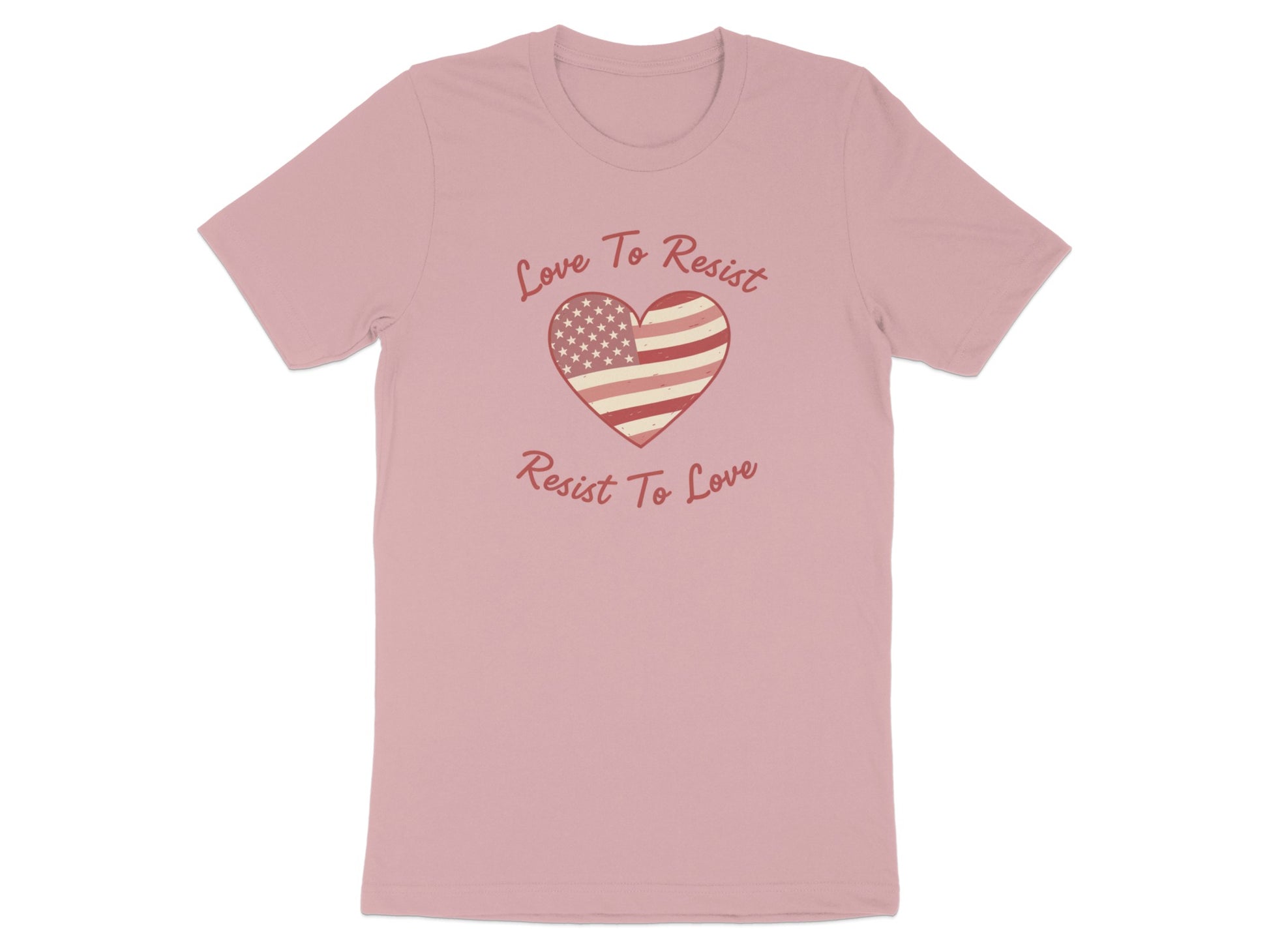 Love to Resist Resist to Love American Heart Shirt