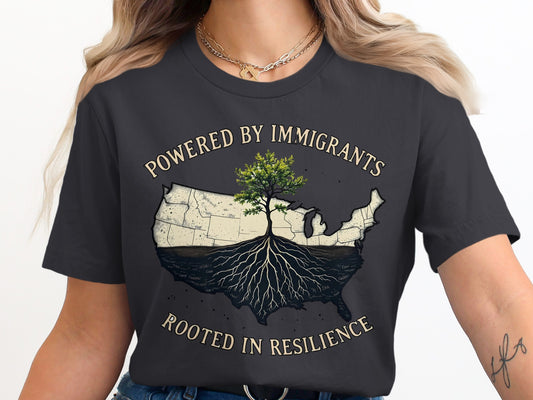 Powered by Immigrants Rooted in Resilience product type