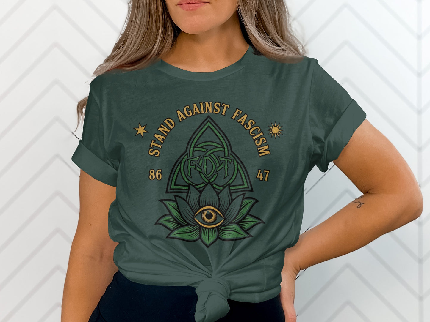 Stand Against Fascism Graphic T-Shirt