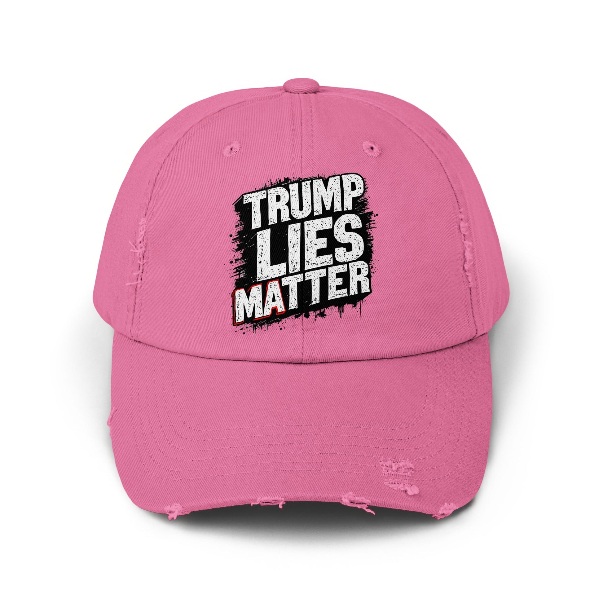 Trump Lies Matter Pink Embroidered Adjustable Hat product type
