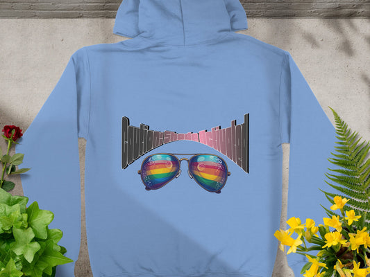 Stylish Rainbow Sunglasses Graphics Hoodie product