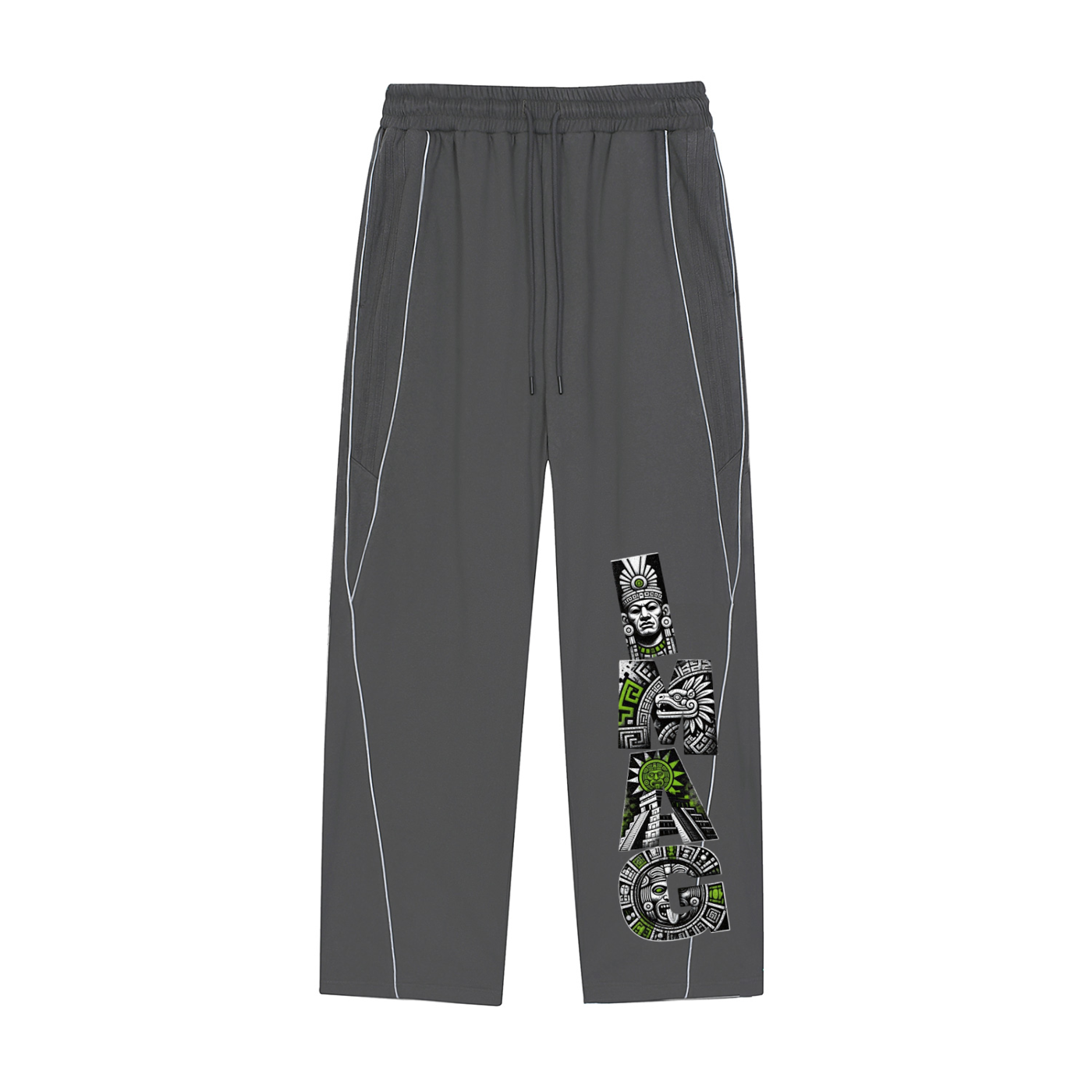 Reflection Striped Straight-Leg Sweatpants