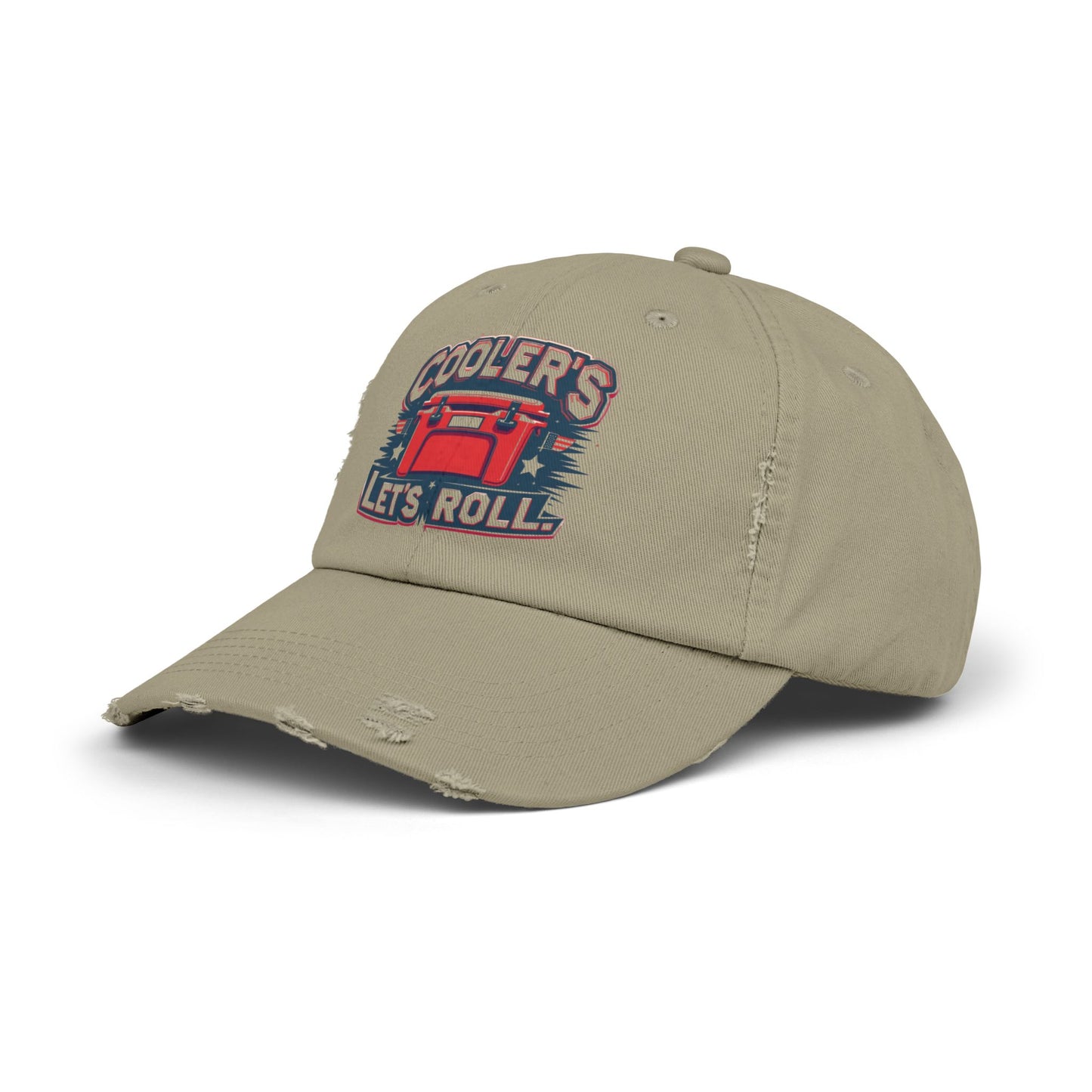 Cooler’s Let’s Roll Distressed Cap - Unisex Casual Headwear for Outdoor Adventures