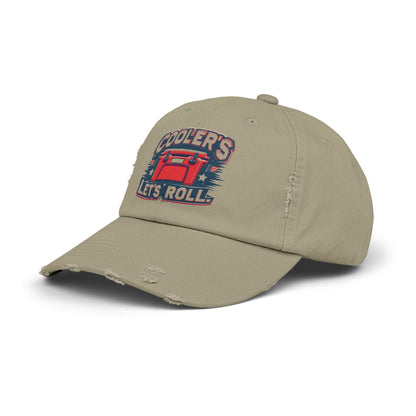 Cooler’s Let’s Roll Distressed Cap - Unisex Casual Headwear for Outdoor Adventures