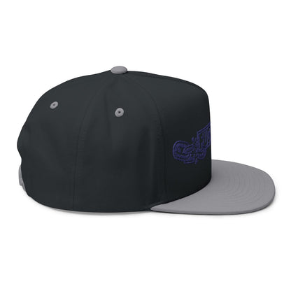 Stylish Two-Tone Hat with Embroidered Design Hat