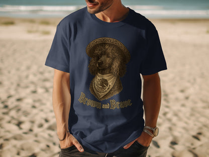 Brown and Brave Poodle Graphic T-shirt product type