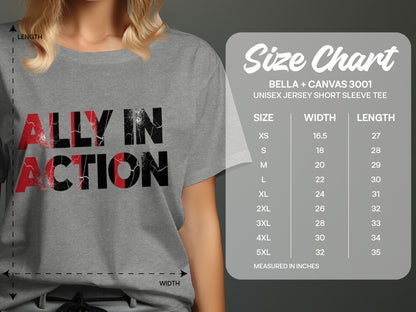 Ally In Action Unisex Jersey Short Sleeve Tee