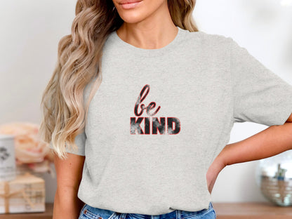 Be Kind Distressed Text Tee