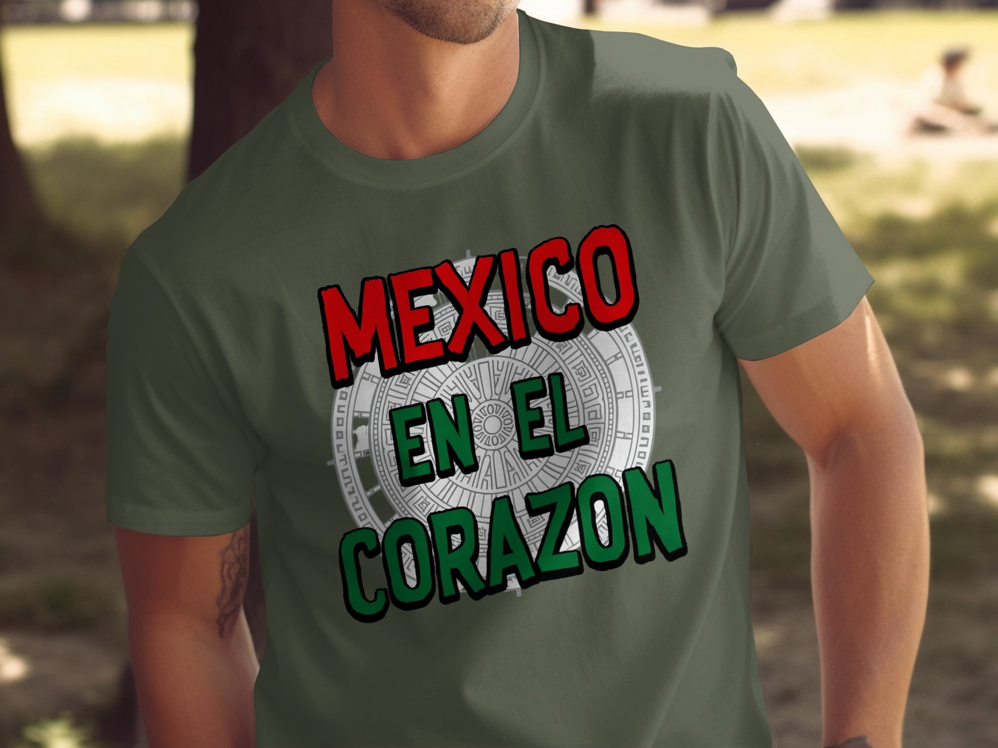 Mexico En El Corazon Graphic Tee Shirt product