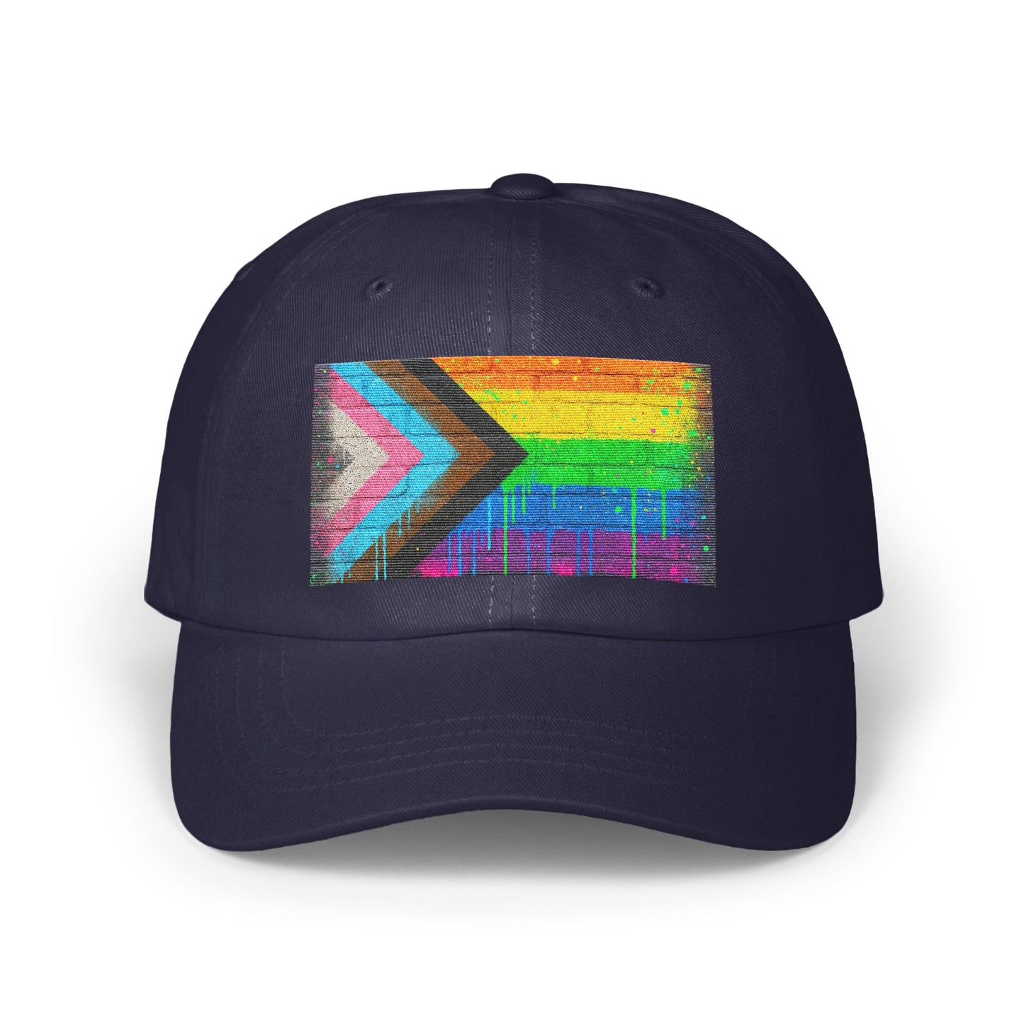 Vibrant Progress Pride Flag Design Adjustable Hat product