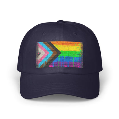Vibrant Progress Pride Flag Design Adjustable Hat product