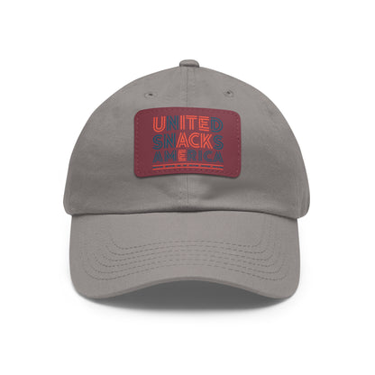 Trendy Dad Hat with Leather Patch - United Snacks America