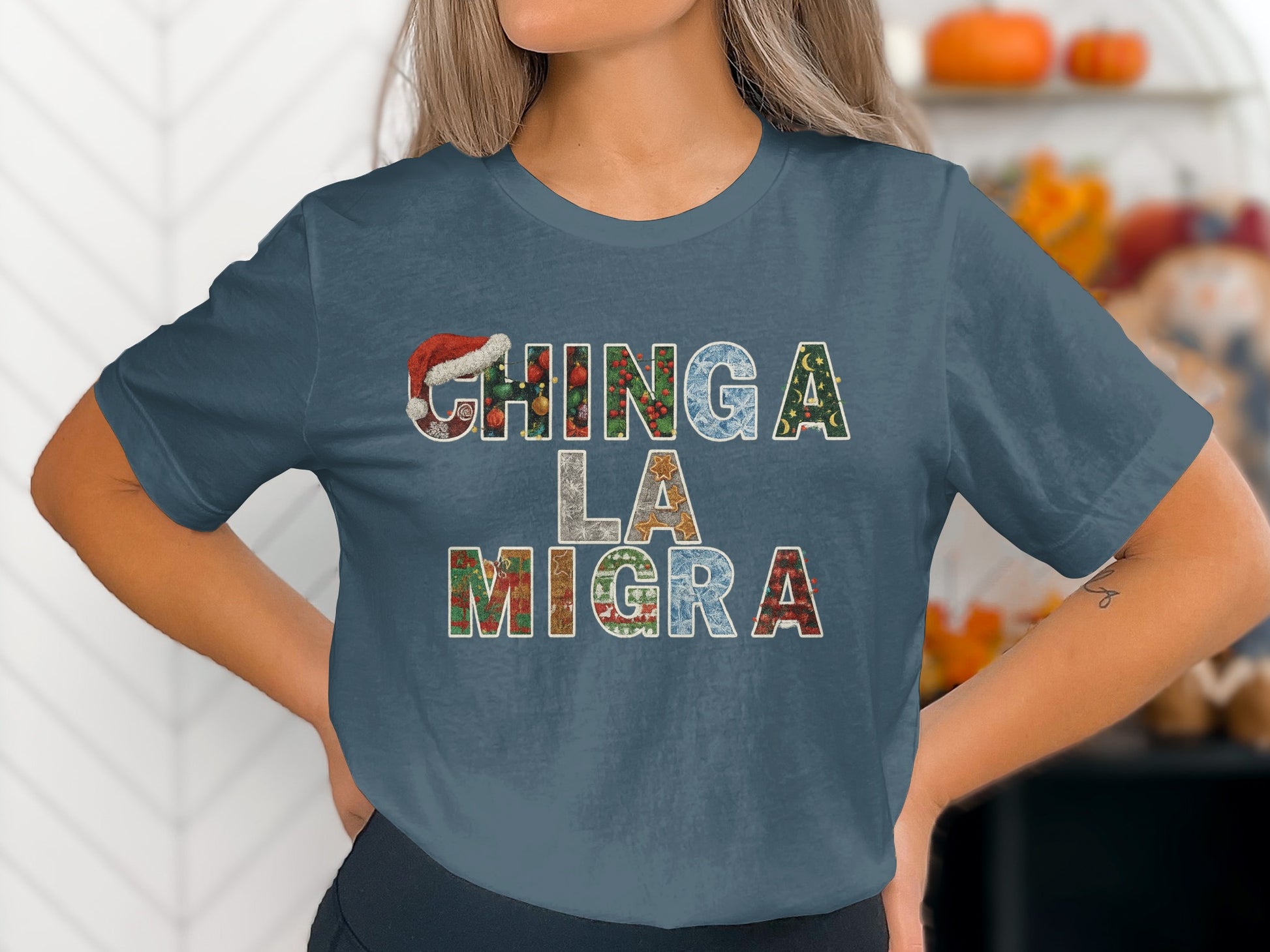 Chinga La Migra Graphic Print T-shirt