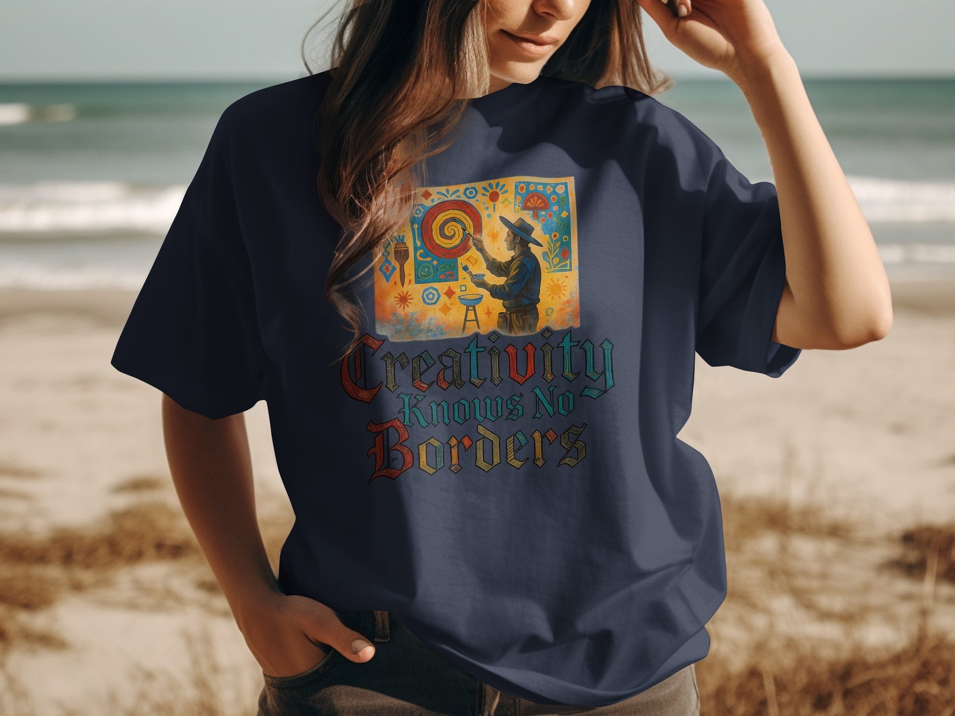Creativity Knows No Borders Graphic Tee product
