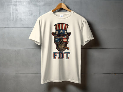 Skull with Patriotic Hat Design FDT T-shirt product