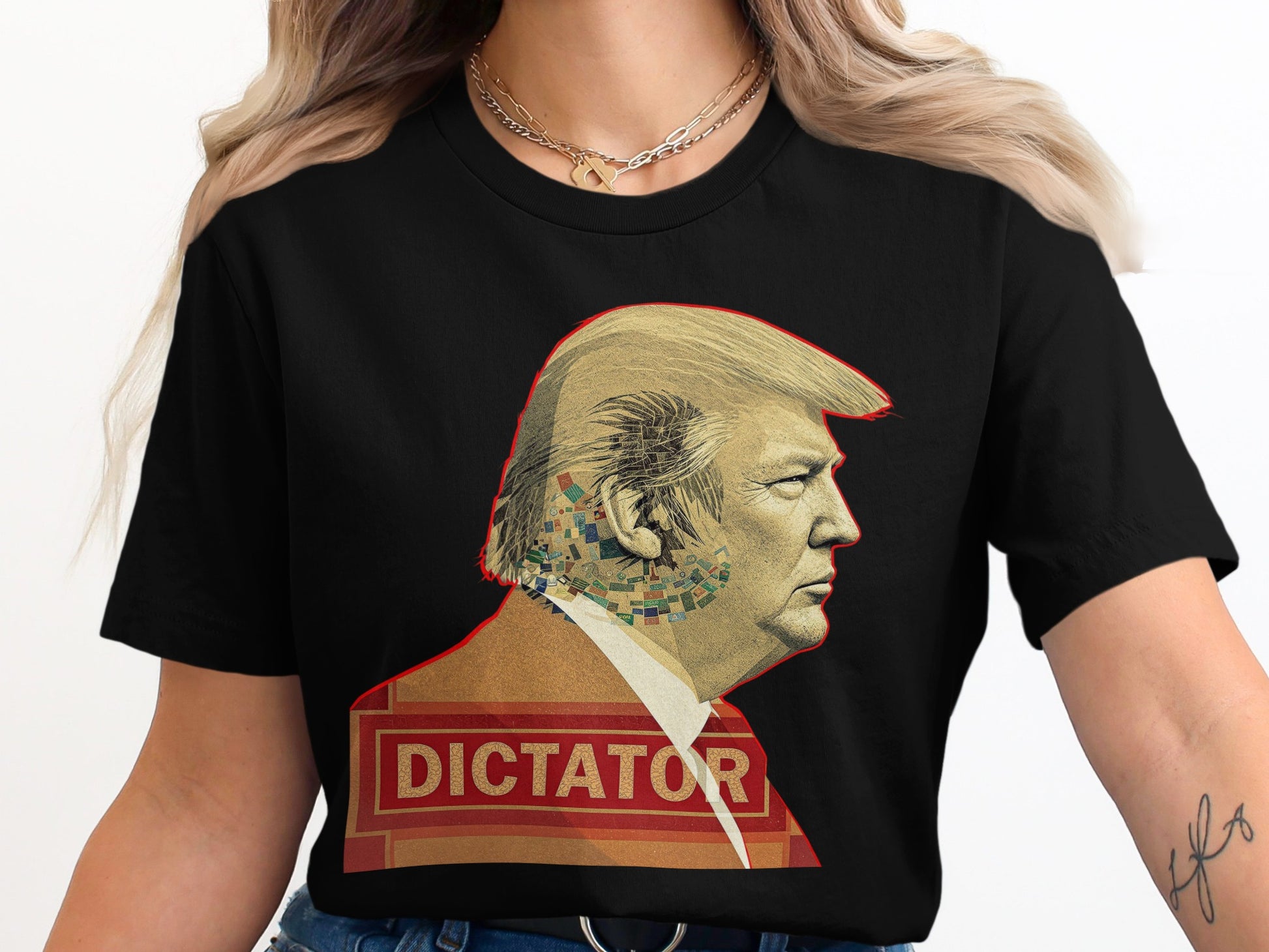 Bold Graphic Dictator Portrait T-shirt product