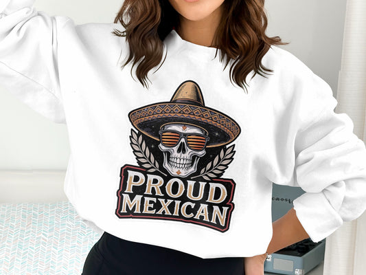Proud Mexican Skull Graphic Sweatshirt product type