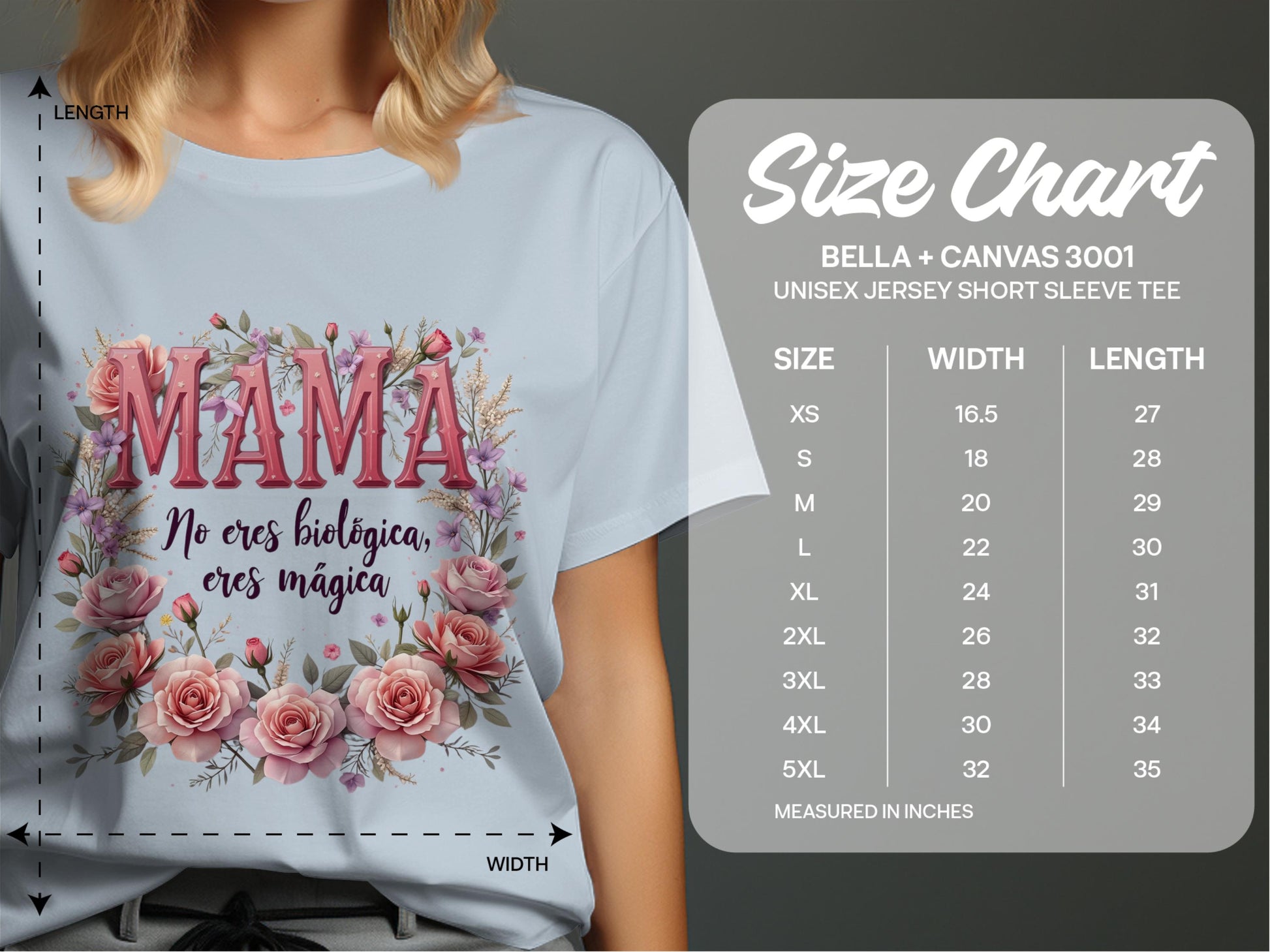 Mama Eres Magica Unisex Short Sleeve Tee product type