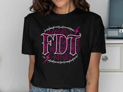 FDT Graphic Tee Featuring Unique Artistic Design product type
