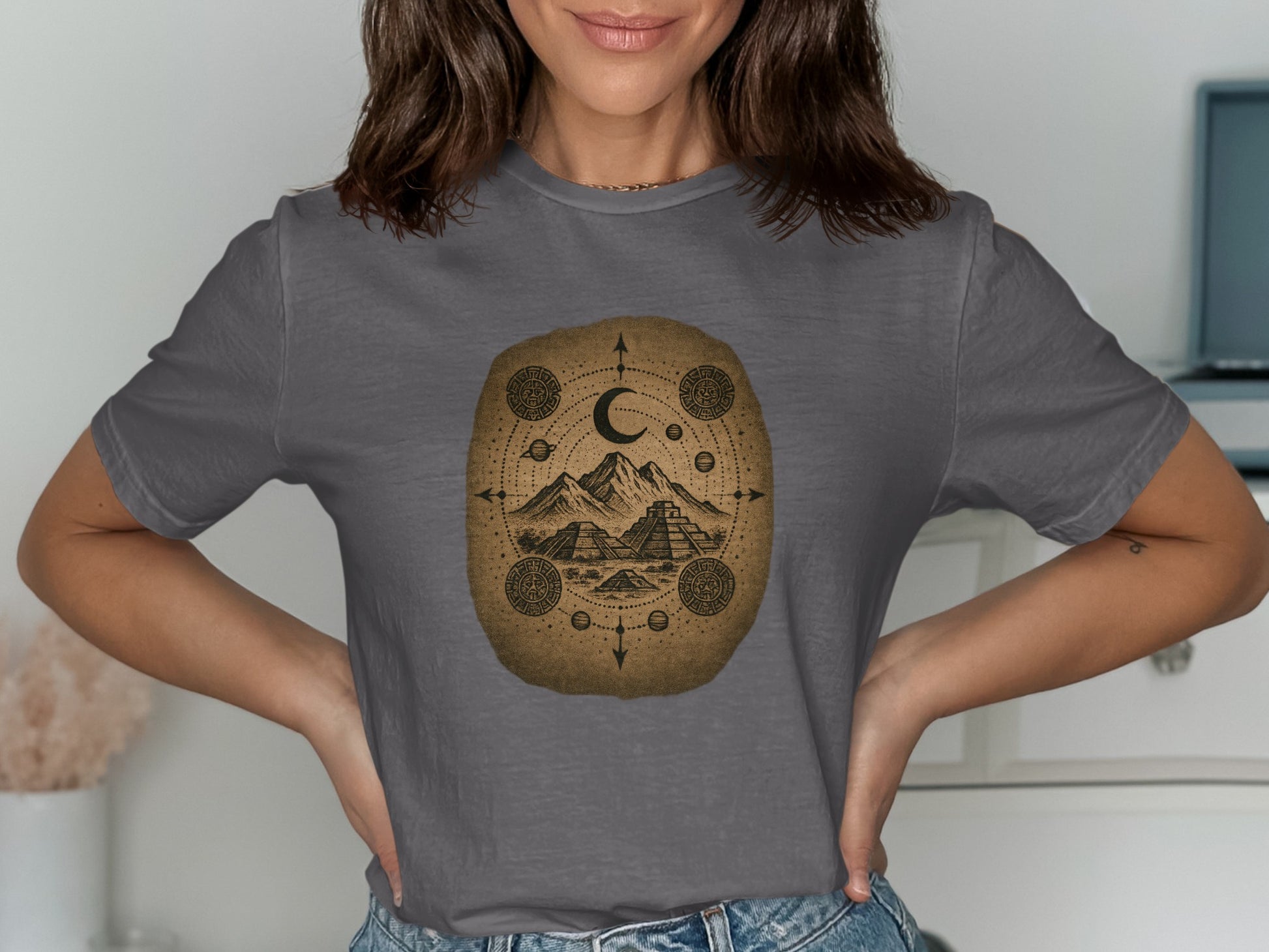 Mystical Celestial Mountains Graphic Tee product