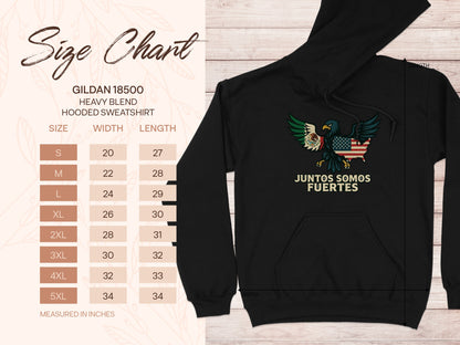 Juntos Somos Fuertes Hooded Sweatshirt product type