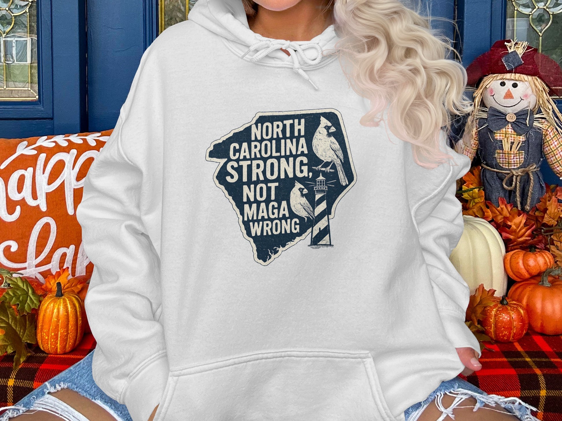 North Carolina Strong Not MAGA Wrong Hoodie product