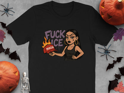Bold Anti-ICE Statement Graphic Tee product
