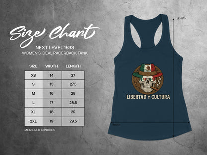 Libertad Y Cultura Womens Racerback Tank