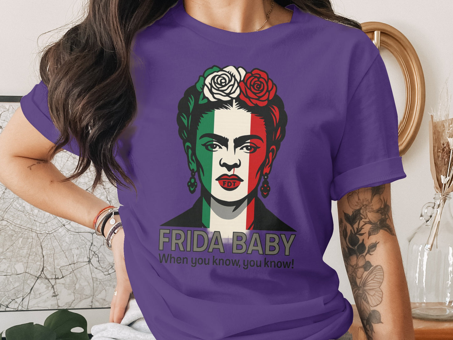 Frida Baby Graphic Tee Inspirational Fashion Shirt