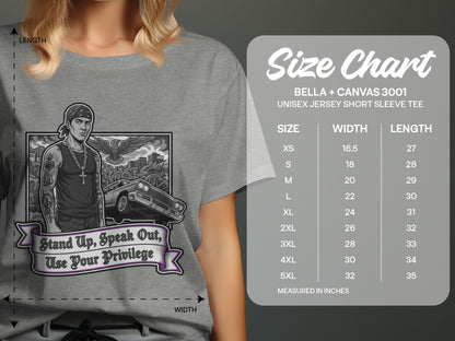 Stand Up Speak Out Use Your Privilege Tee