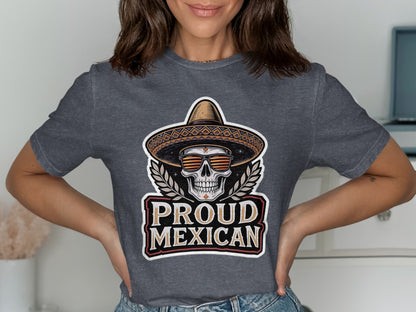 Proud Mexican Graphic Skull T-Shirt product type