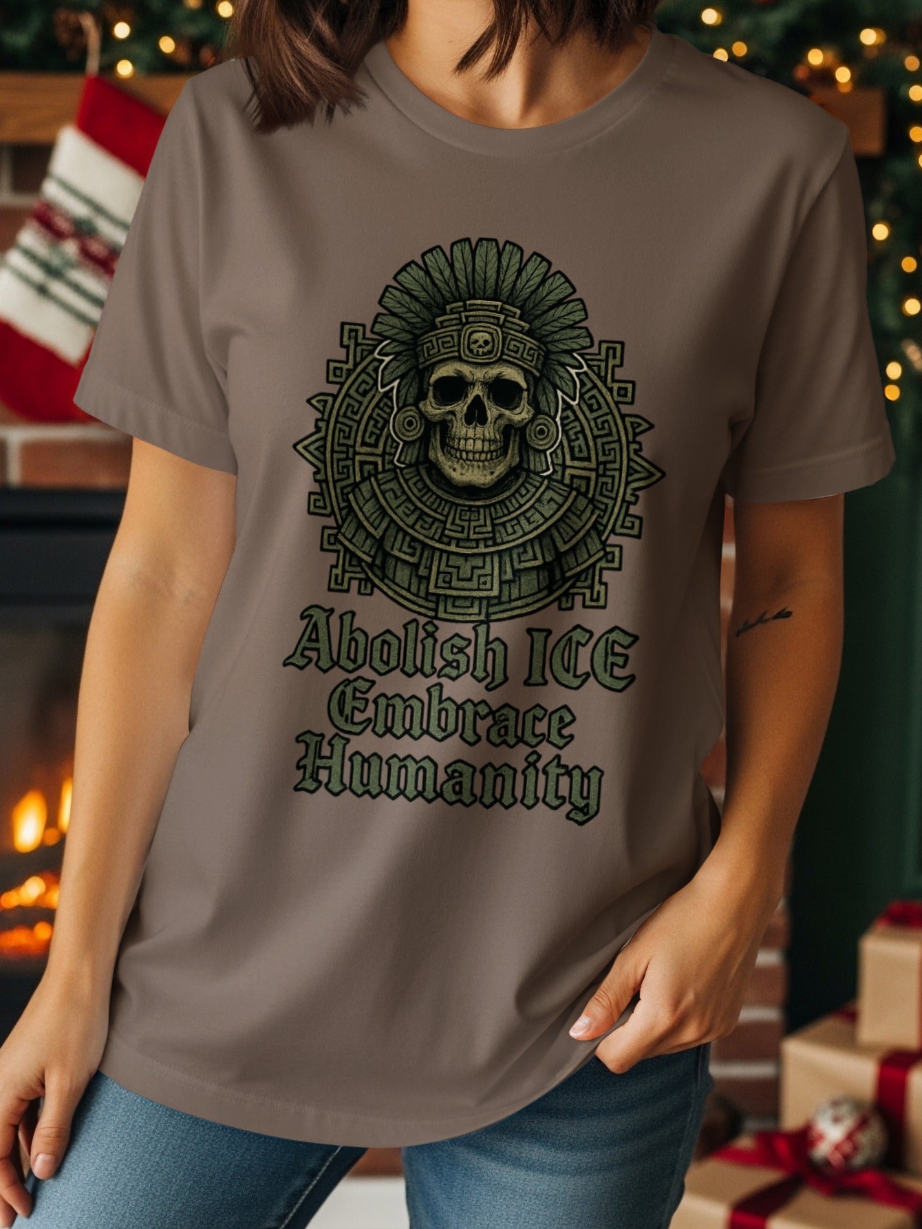 Abolish ICE Embrace Humanity Statement T-shirt