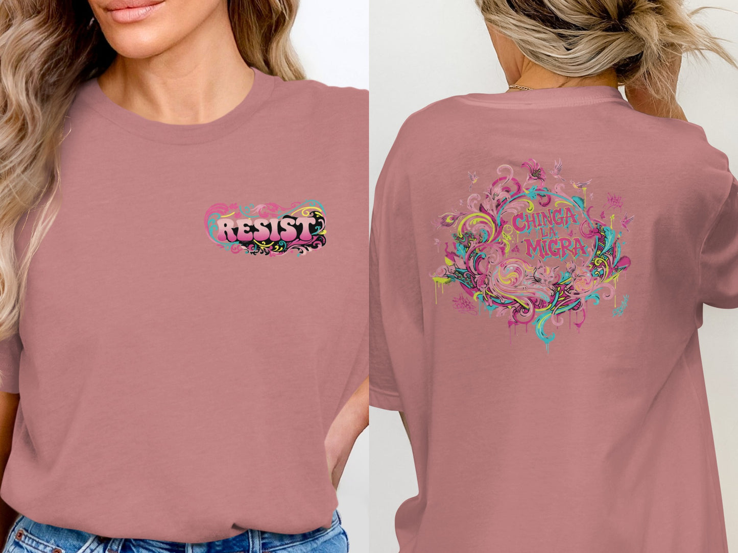 Resist Chinga La Migra Graphic T-shirt