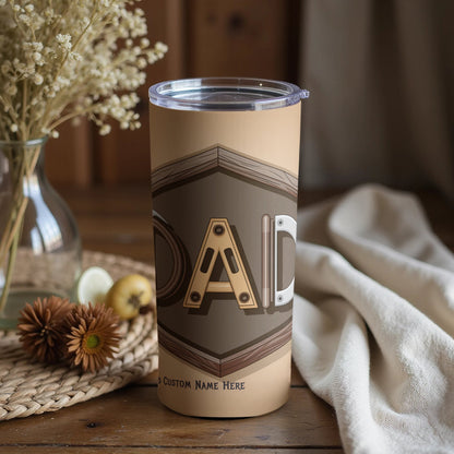 Personalized Dad Tumbler Custom Name Insulated product