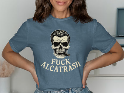 Fuck Alcatrash Skull Graphic Tee Shirt product type
