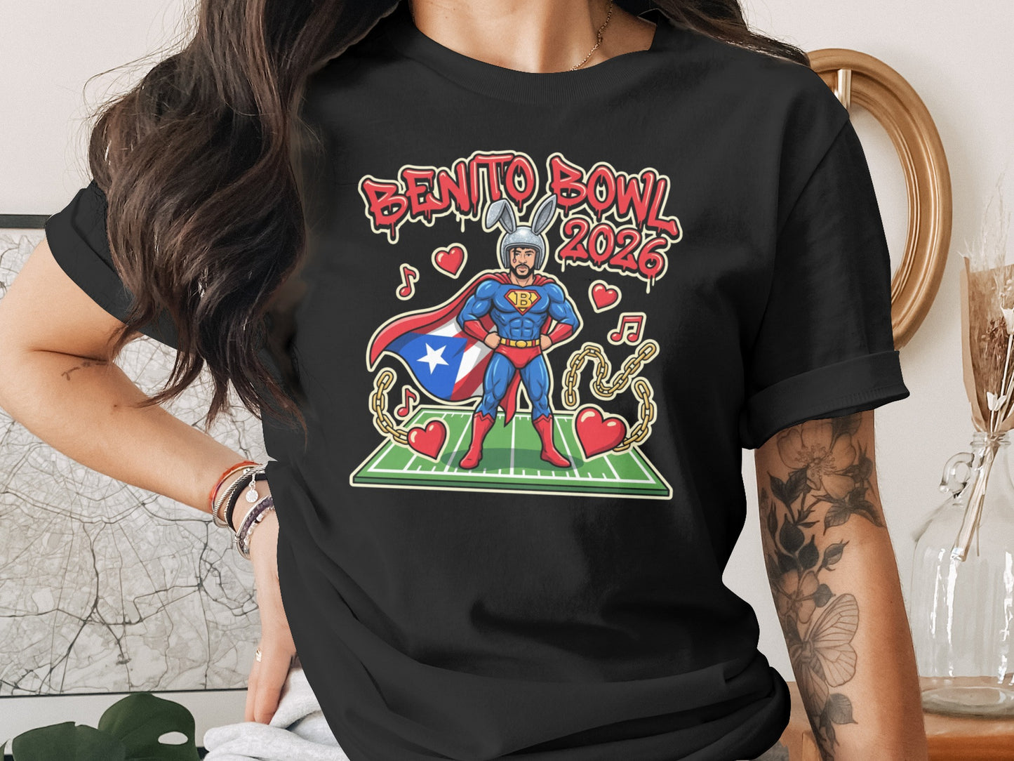 Benito Bowl 2026 Graphic Tee for Football Fans