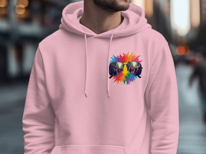 Colorful Splash Peace Sign Hoodie product type