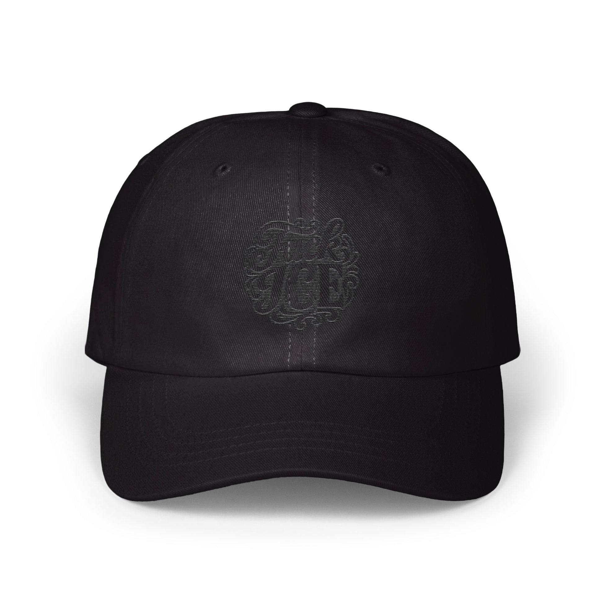 Black Baseball Cap with Embroidered Logo product type