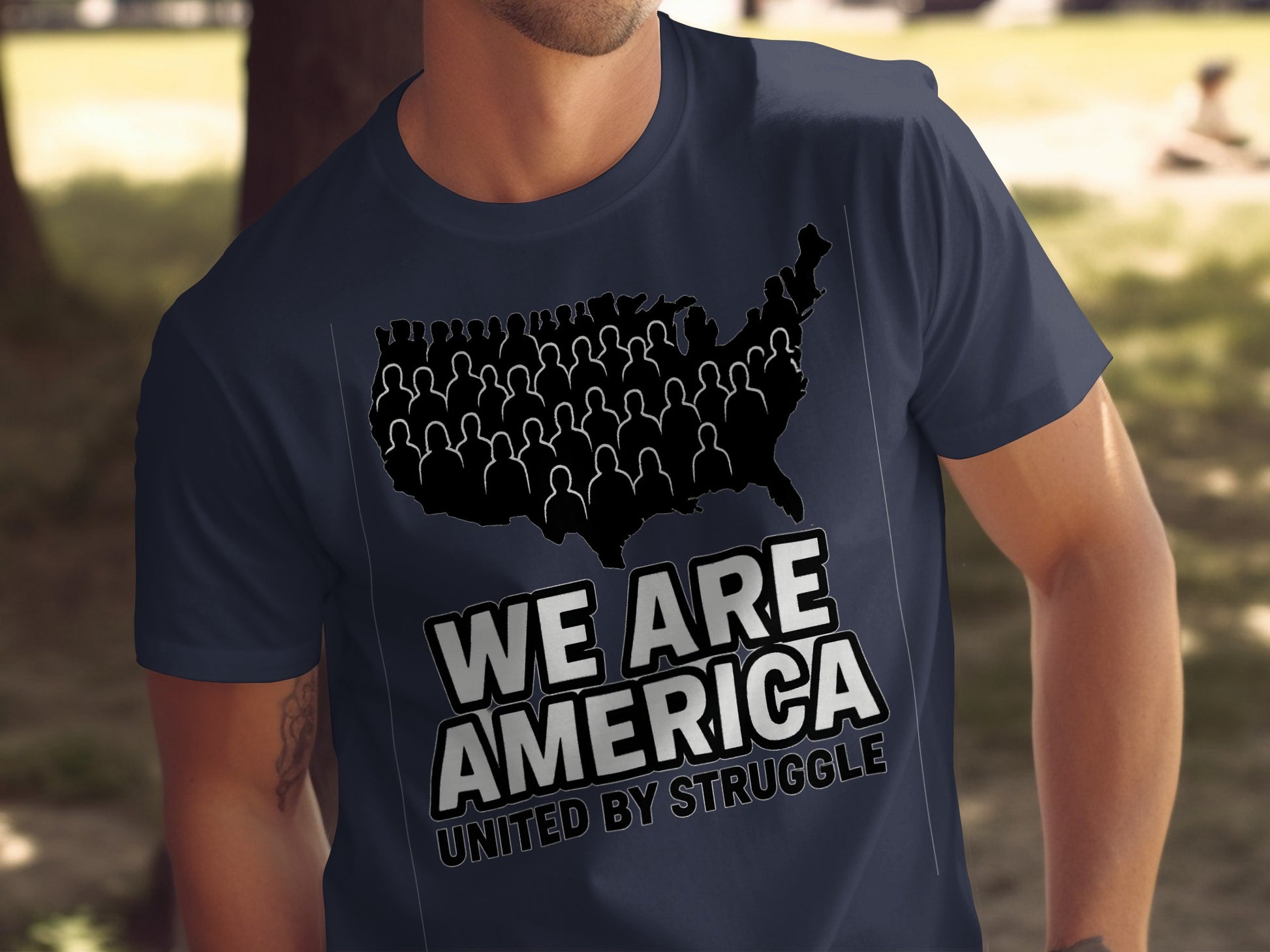 We Are America United By Struggle Statement Shirt