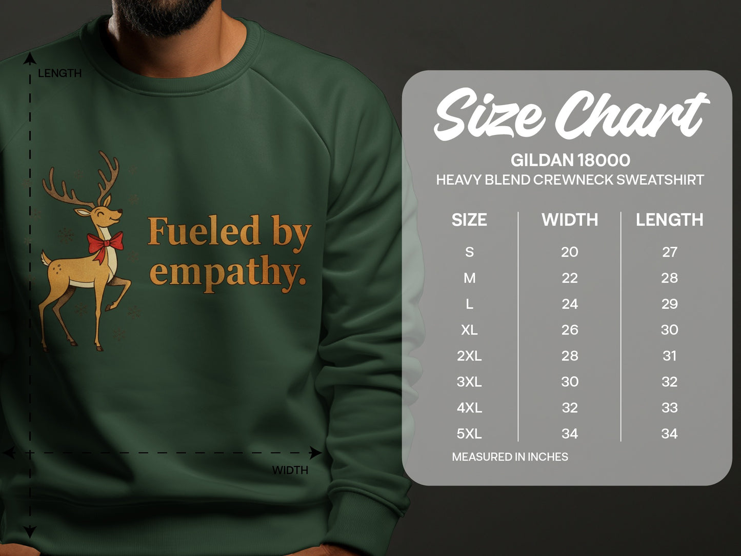 Fueled by Empathy Heavy Blend Crewneck Sweatshirt