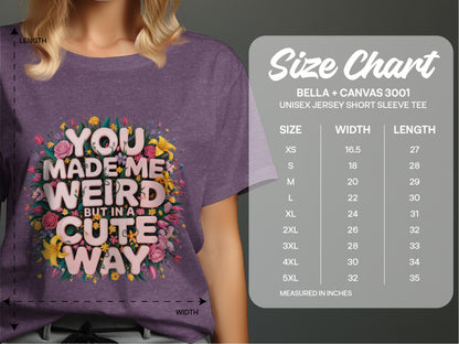 You Made Me Weird But In A Cute Way product type