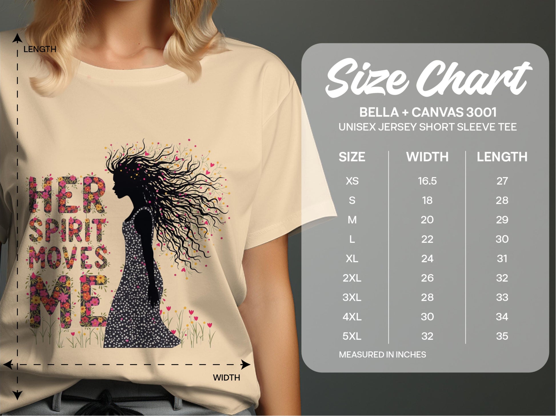 Her Spirit Moves Me Design Unisex Jersey Tee product type